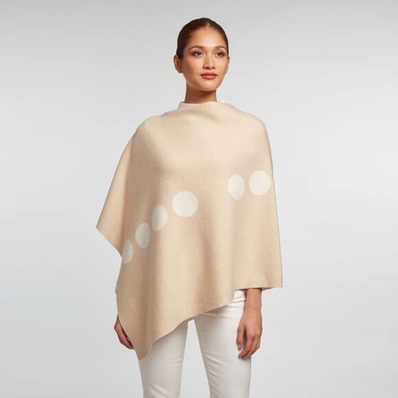 ELYSE MAGUIRE Reversible Morse Code Hug Poncho